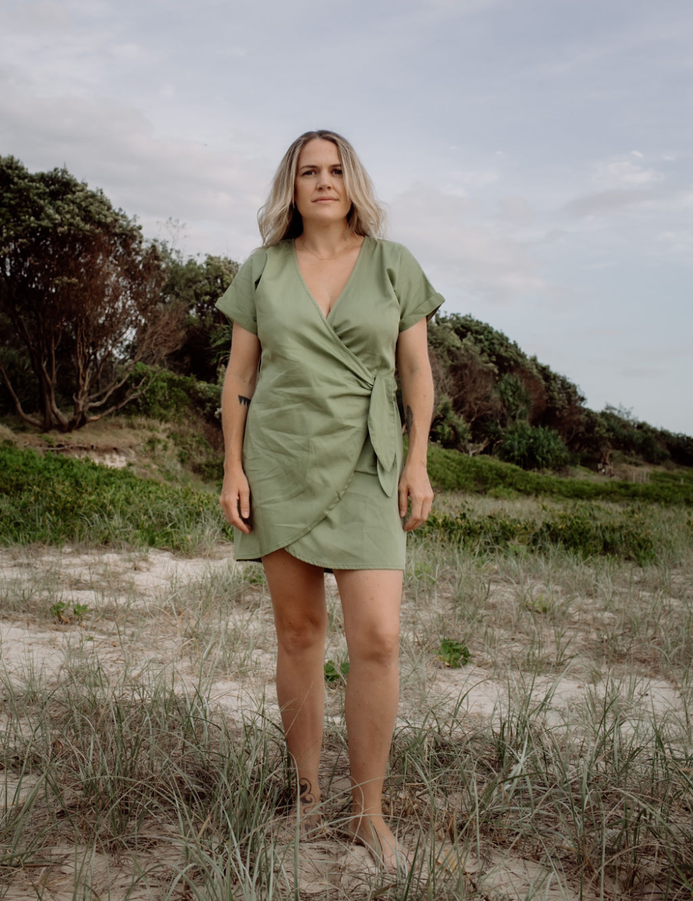 The bay top wrap dress