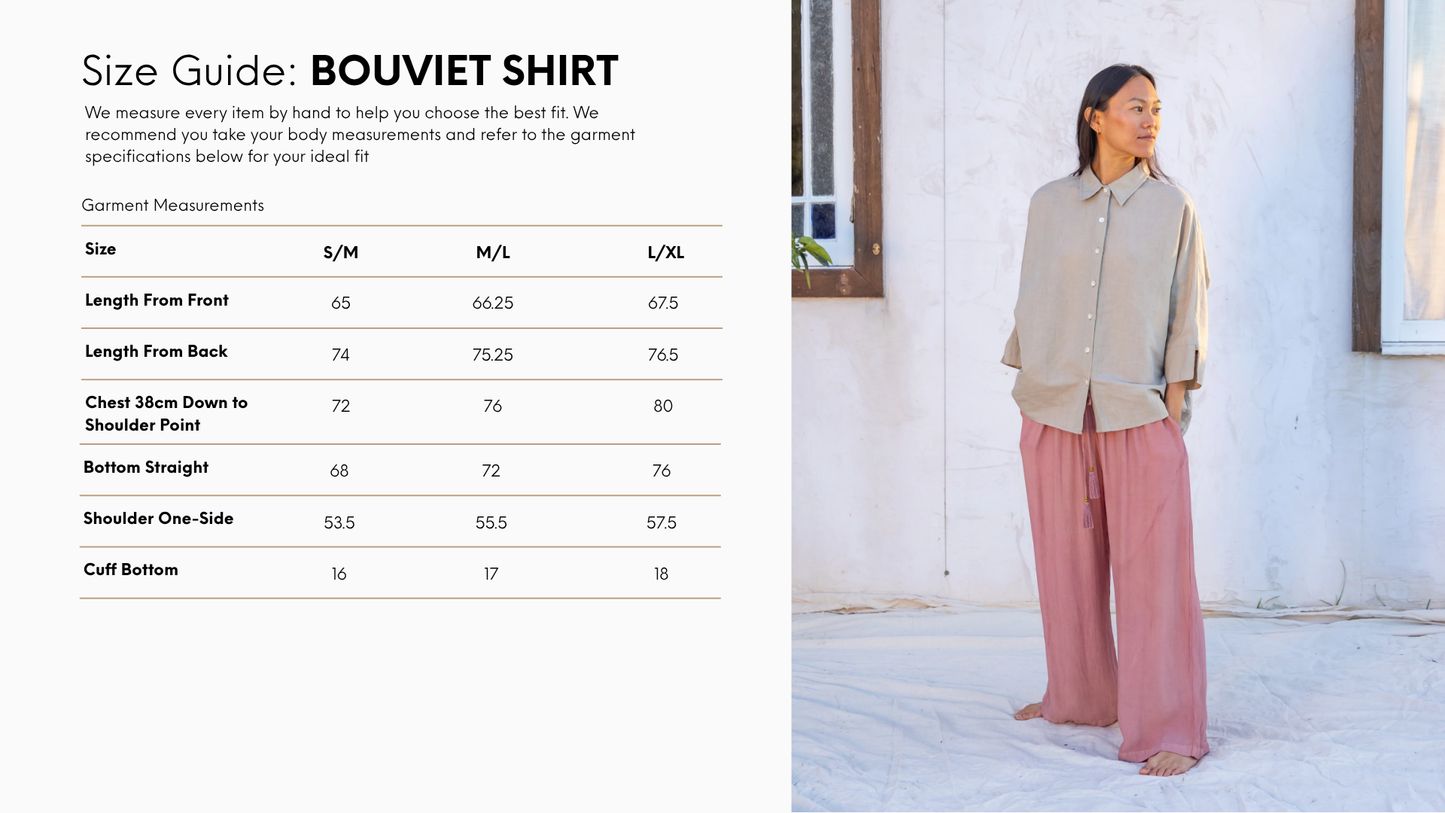 
                  
                    Bouviet Oversized Shirt | Linen | Natural
                  
                