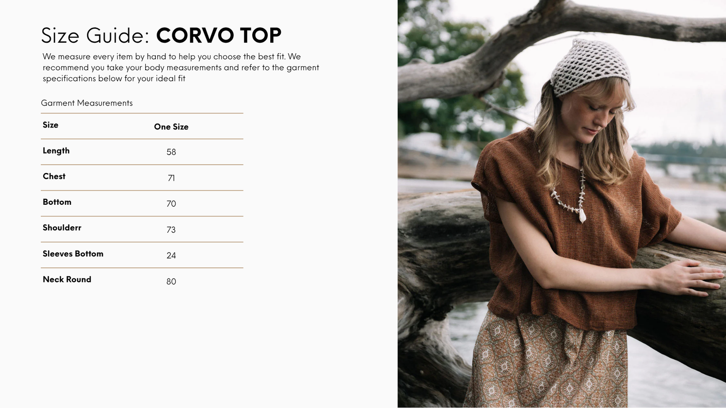 
                  
                    Corvo Loose Fit Tee I Net Rust
                  
                