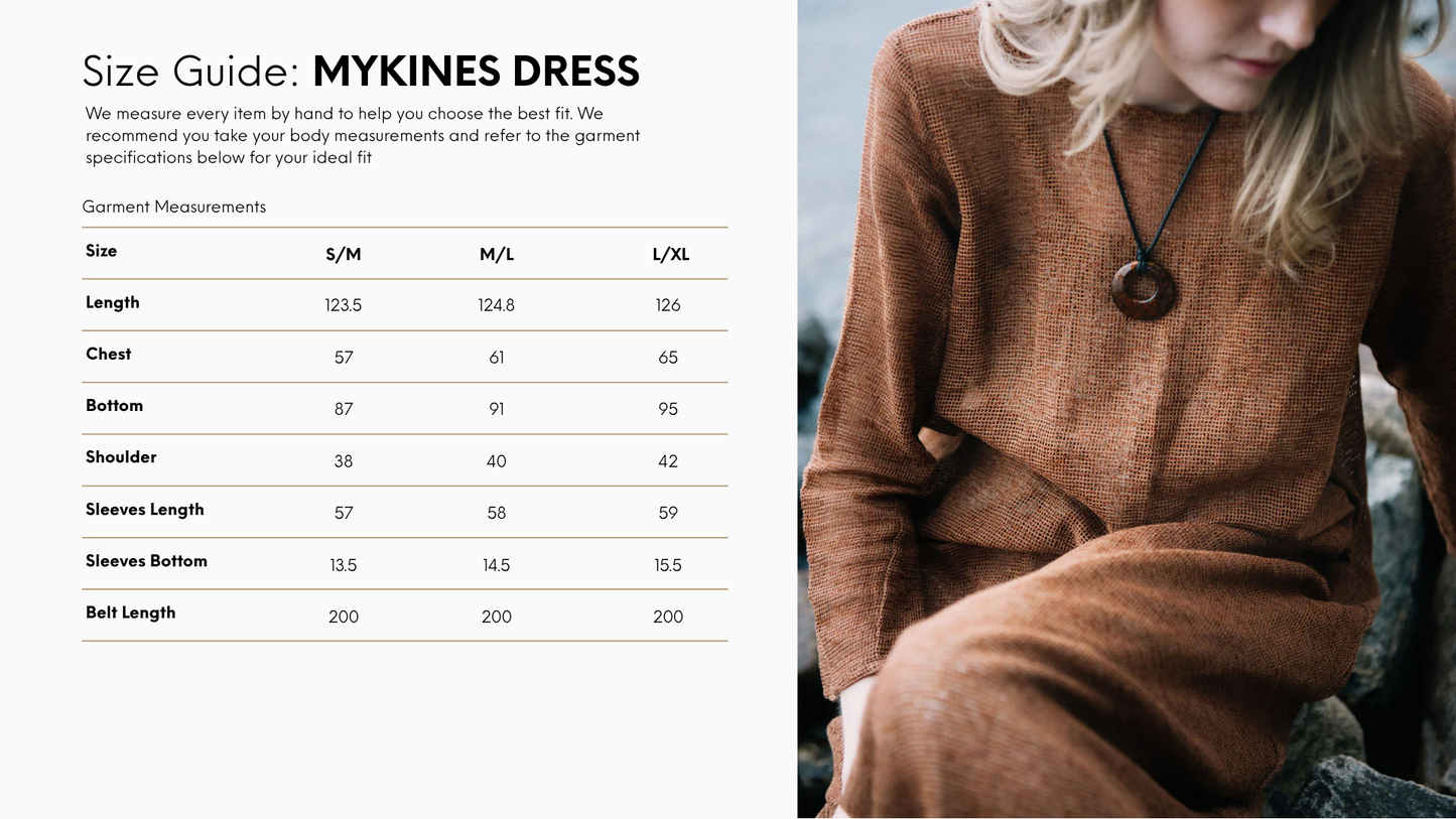 
                  
                    Mykines Maxi Dress I Net Rust
                  
                