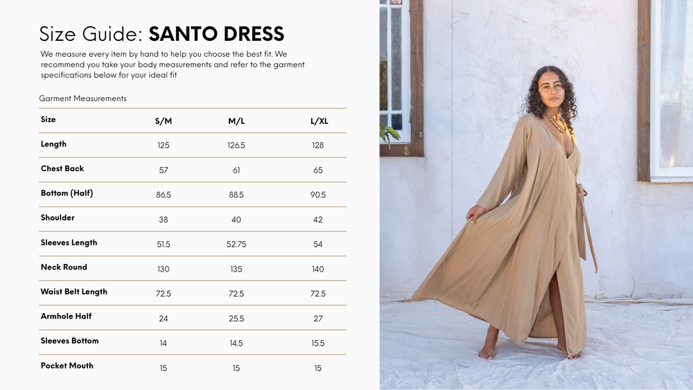 
                  
                    Santo Wrap Dress | Organic Sugarcane | Coconut
                  
                