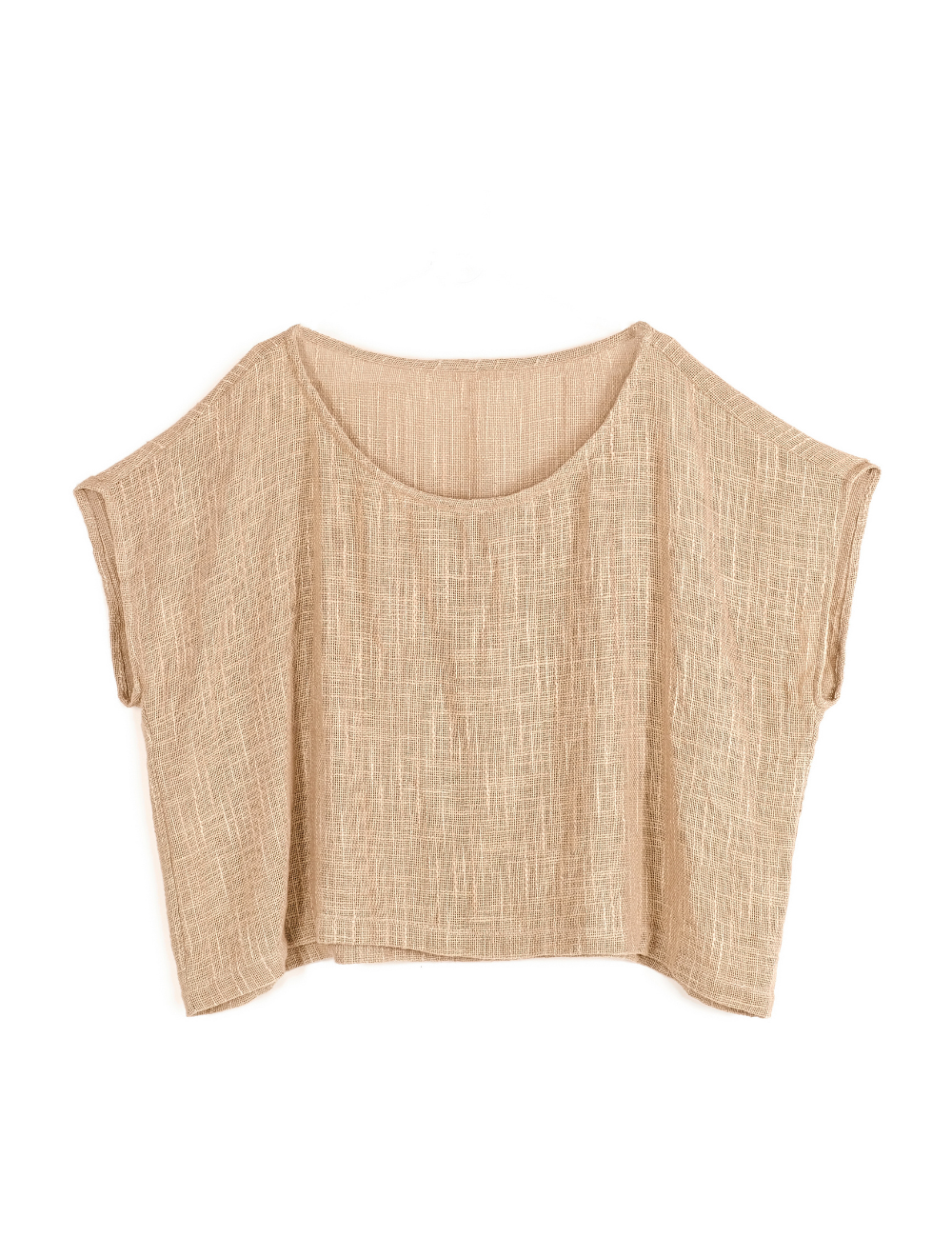 product photo of oversized taupe coloured top