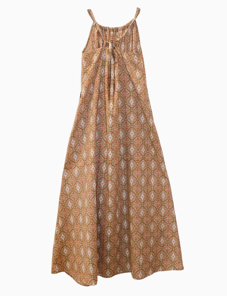 
                  
                    product photo of light patterned maxi dress in retro funk print
                  
                