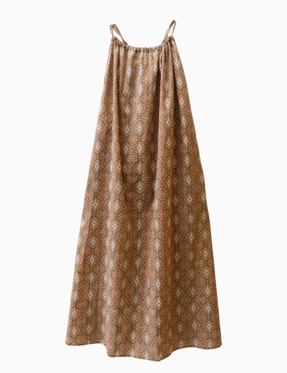 
                  
                    product photo of light patterned maxi dress in retro funk print
                  
                