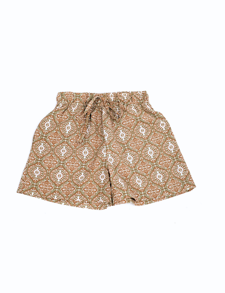 
                  
                    product photo of indian block printed shorts in retro funk print
                  
                