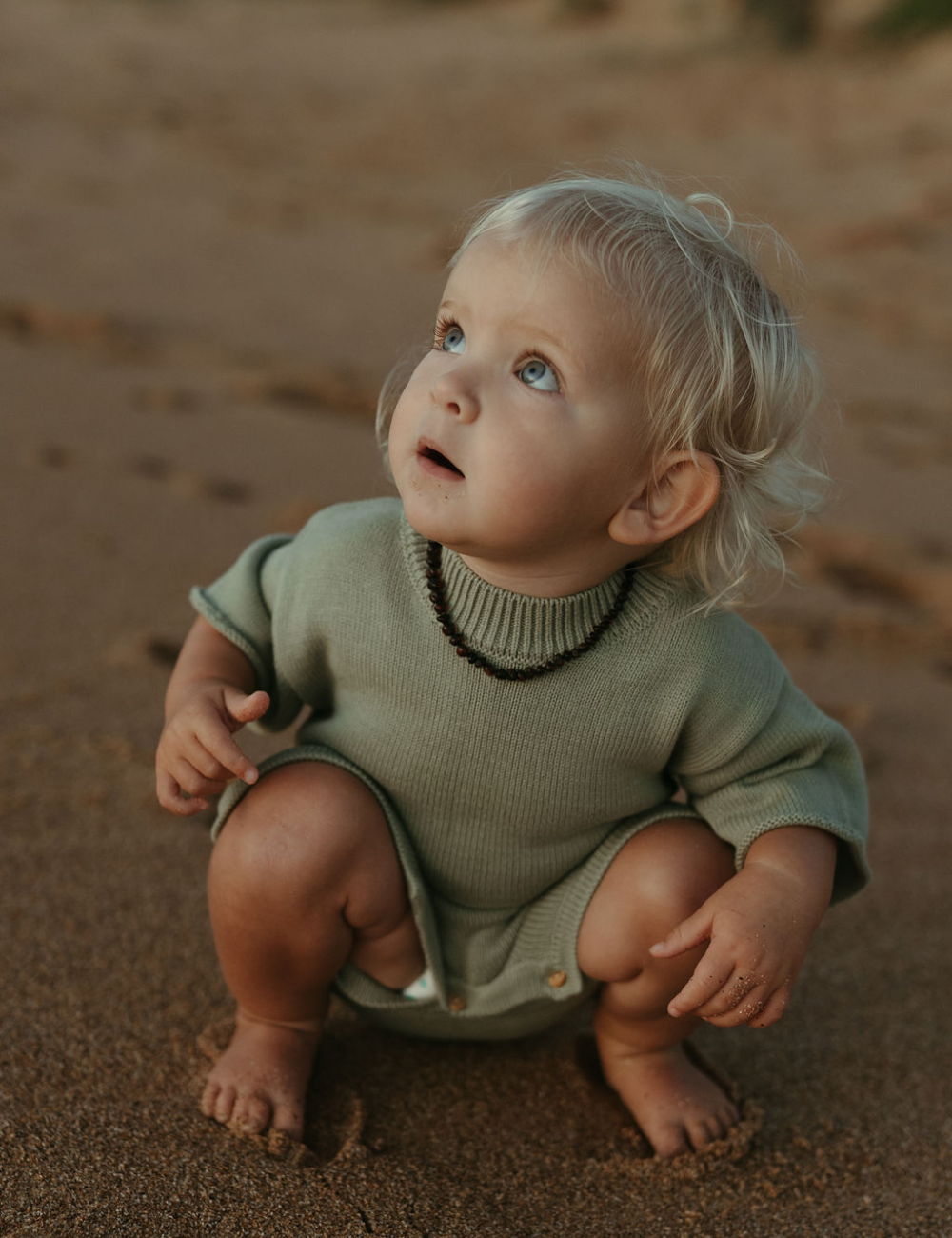 
                  
                    knitted oversized jumpsuit faded mint baby toddler sustainable clothing byron bay brand Zaya and Kai
                  
                