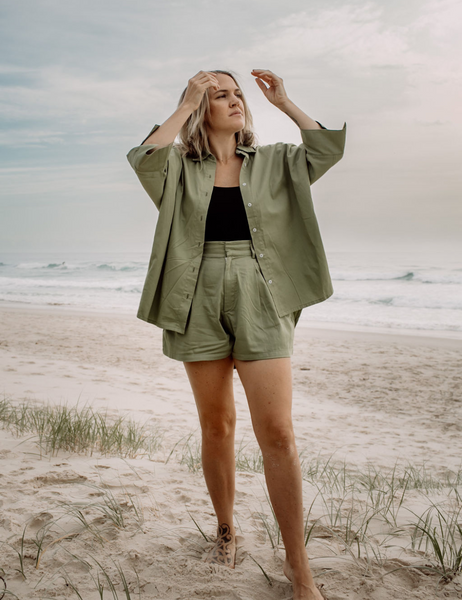 Oversized Organic Cotton Shirt | Wabi Sabi – ZAYA & KAI